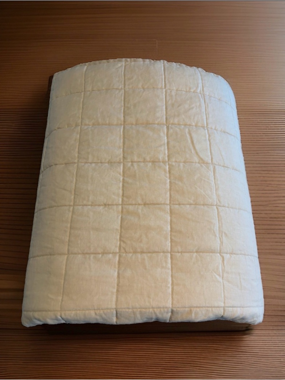 Quince European Linen Box Quilt - King/Cali King - Sand